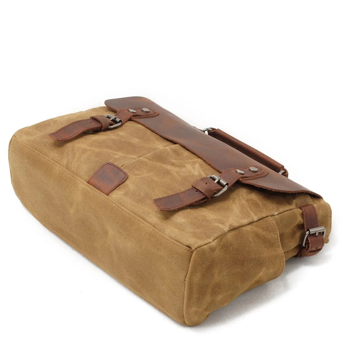 Canvas Crossbody Messenger Bag Handcrafted