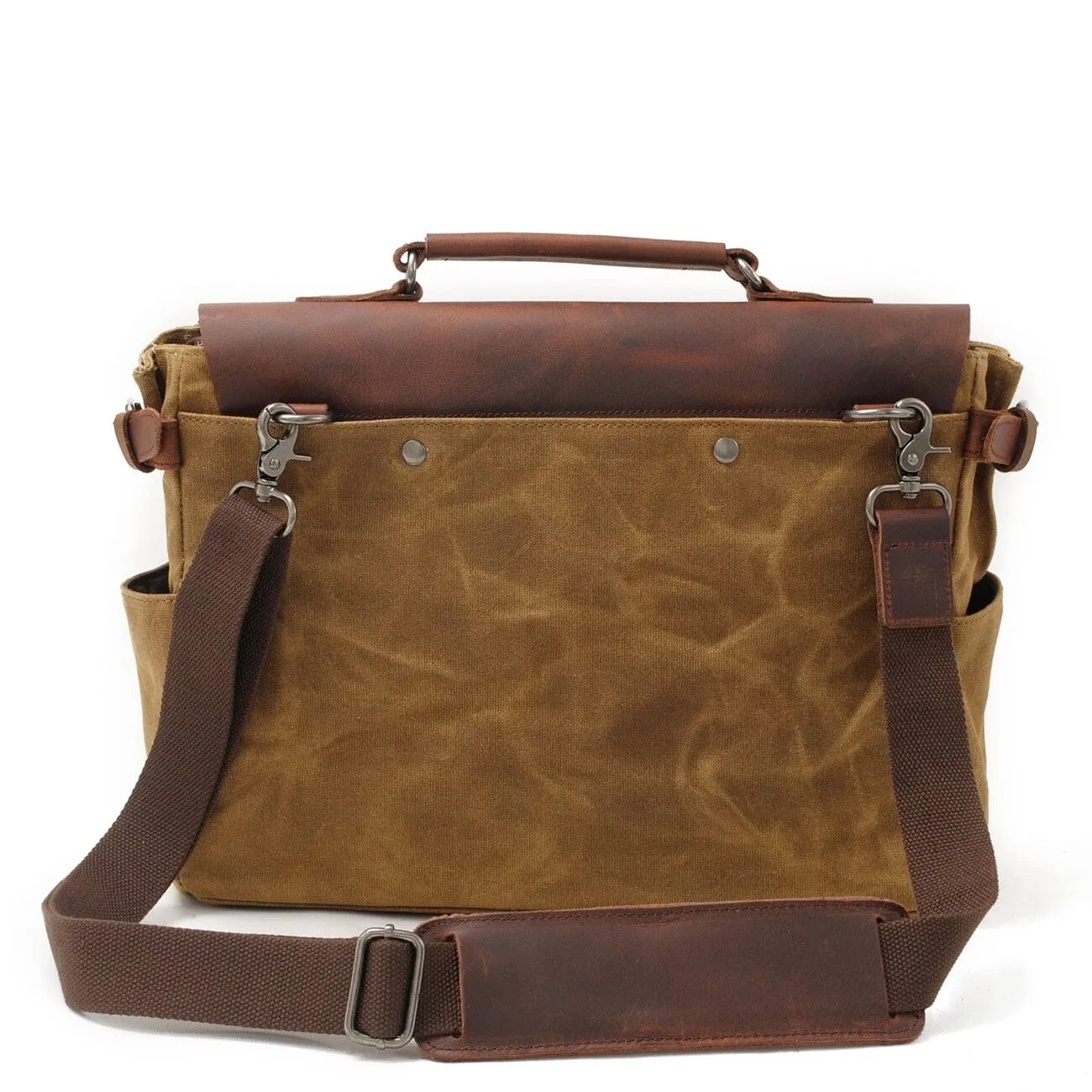 Canvas Crossbody Messenger Bag Handcrafted