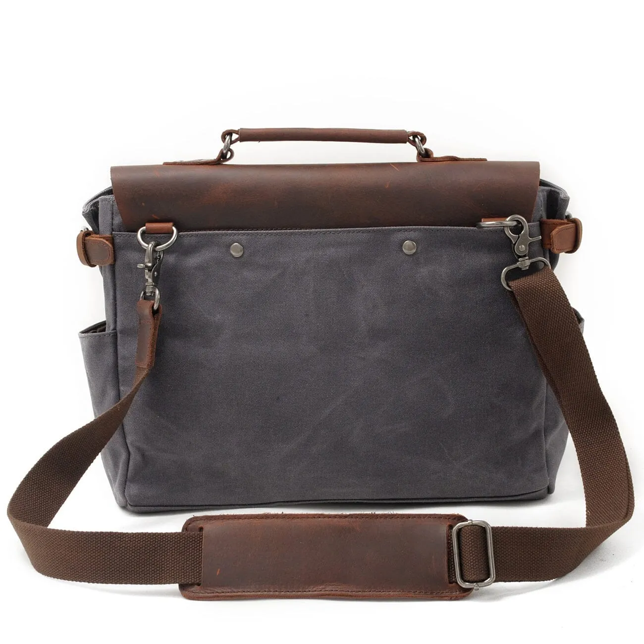 Canvas Crossbody Messenger Bag Handcrafted