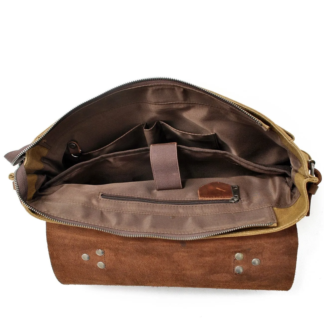 Canvas Crossbody Messenger Bag Handcrafted