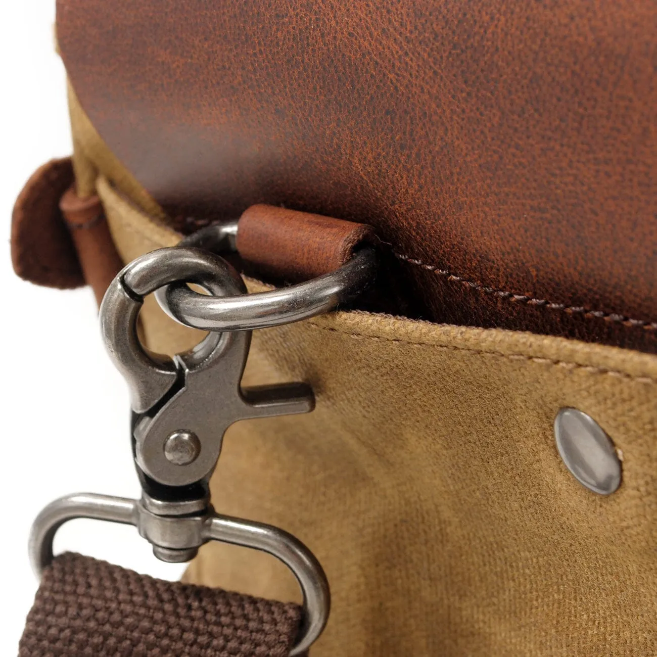 Canvas Crossbody Messenger Bag Handcrafted