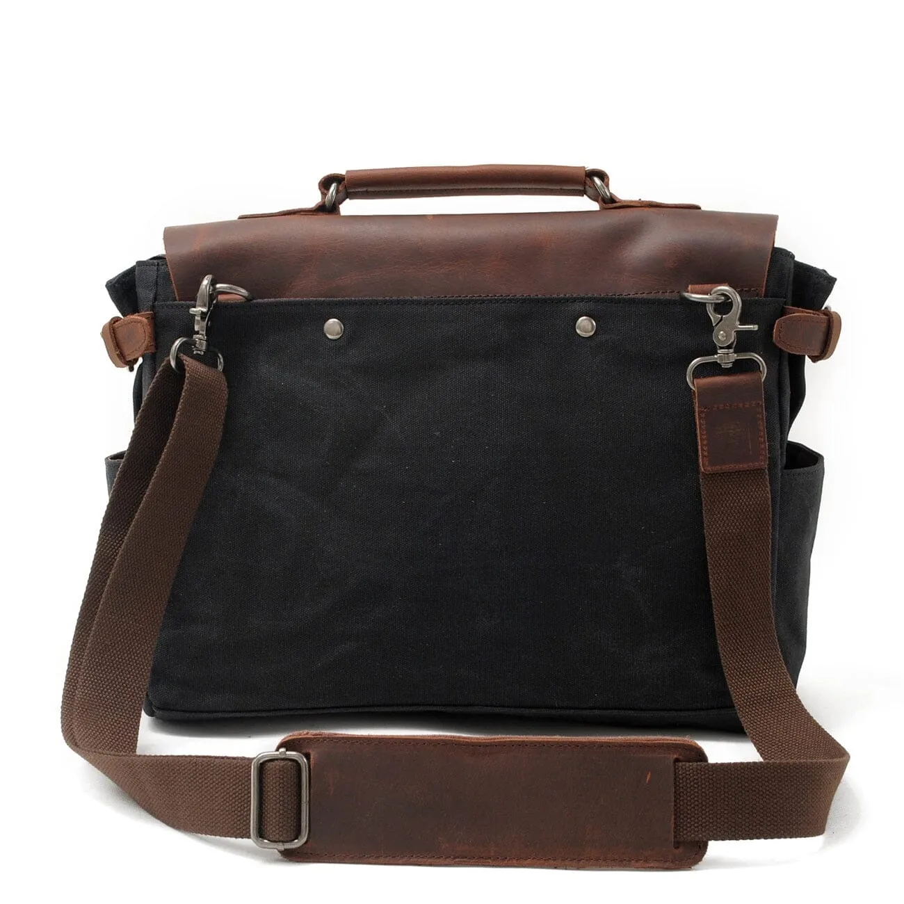 Canvas Crossbody Messenger Bag Handcrafted