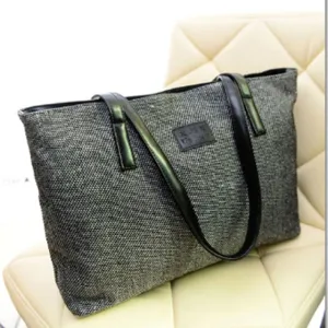 Canvas Tote Bag Fashion Women's Handbags Travel Big Bag Ladies Shoulder Bags Black Shopping Bag Large Capacity Designer Luxury