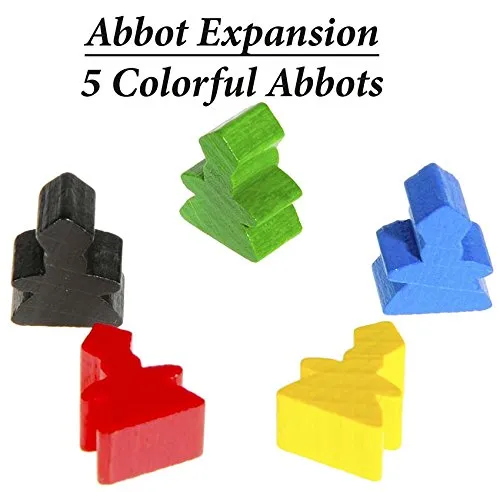 Carcassonne Game (New Edition)_ for 2 to 5 Players _ Includes River Expansion & The Abbot Expansion  by Z-Man Games