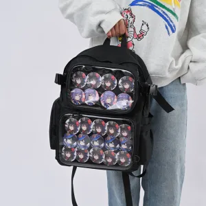 Cartoon Transparent Large Capacity Trendy Detachable Backpacks