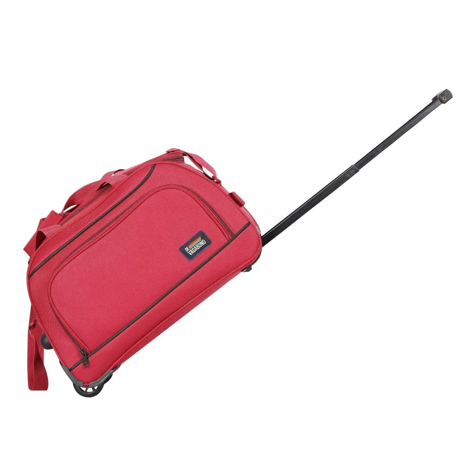 CASTOR Red Duffel wheeler Trolly 55 cms travel bag