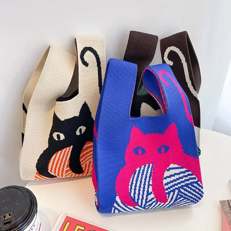 Cat Canvas Tote Bag
