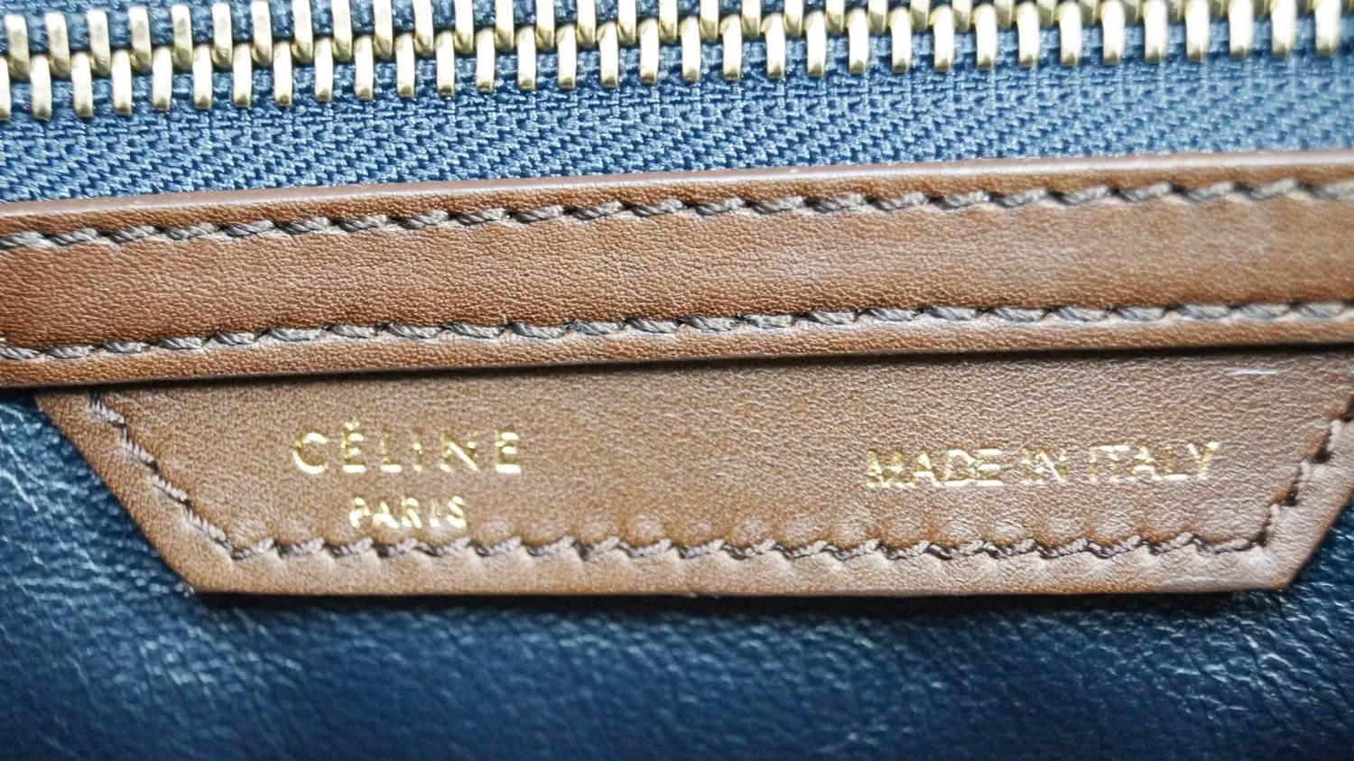 CELINE Phoebe Philo Tricolor Mini Luggage Tote Bag
