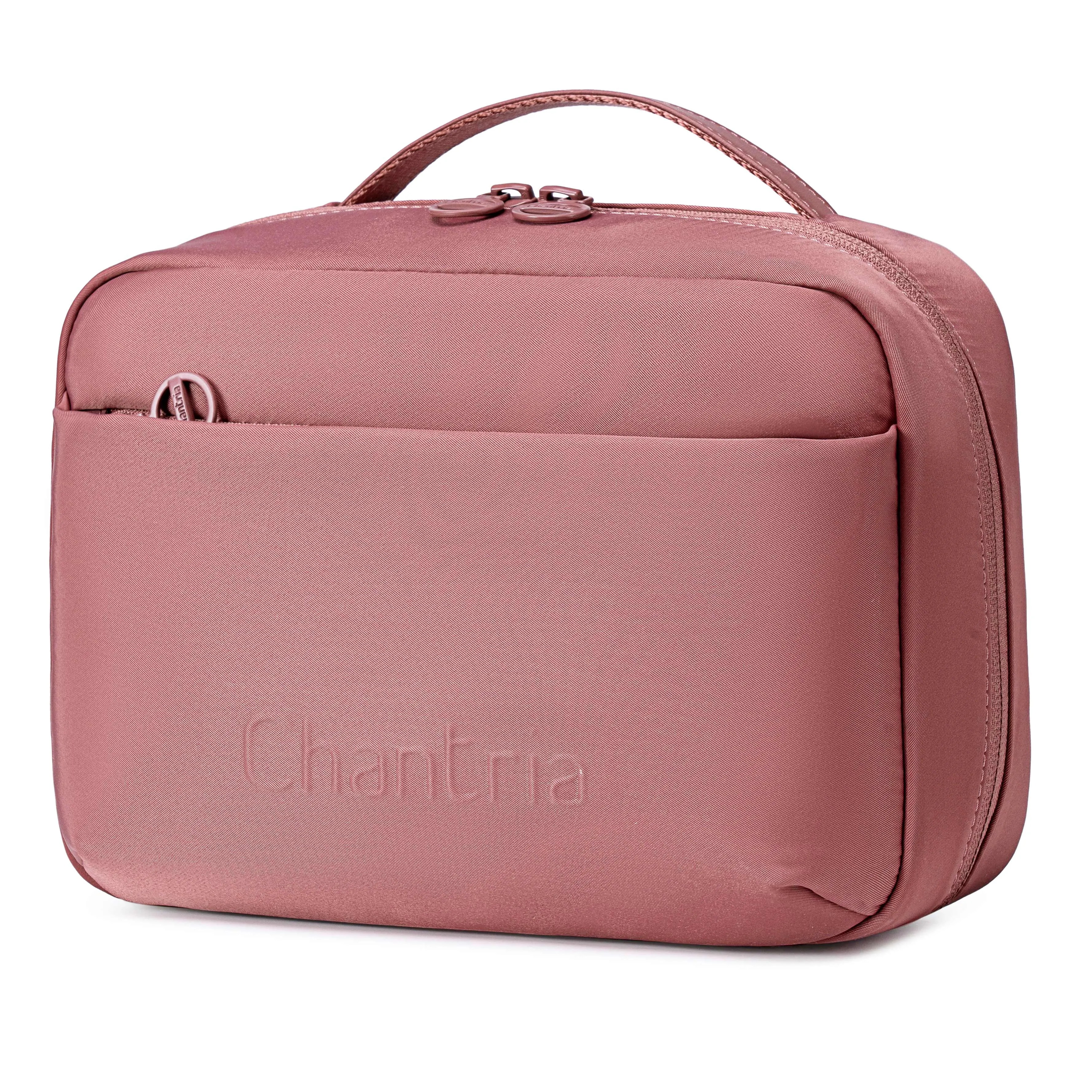 Chantria Premium Lightweight Carry All Cosmetic Bag for Women Water Resistant Multifunctional Clutch Bag with Multiple Pockets and 180° Degree Opening, CB00793