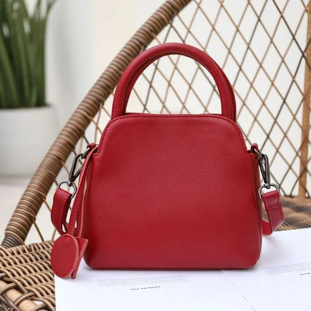 Chic First Layer Cowhide Leather Women Handbag 2 Sizes