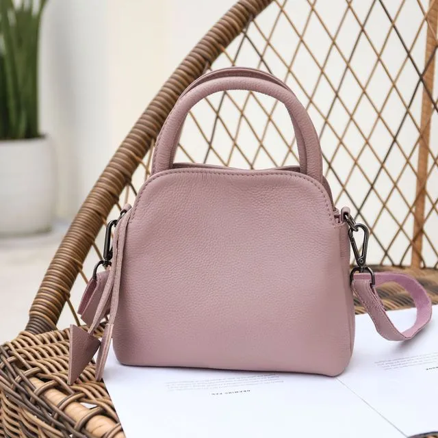Chic First Layer Cowhide Leather Women Handbag 2 Sizes