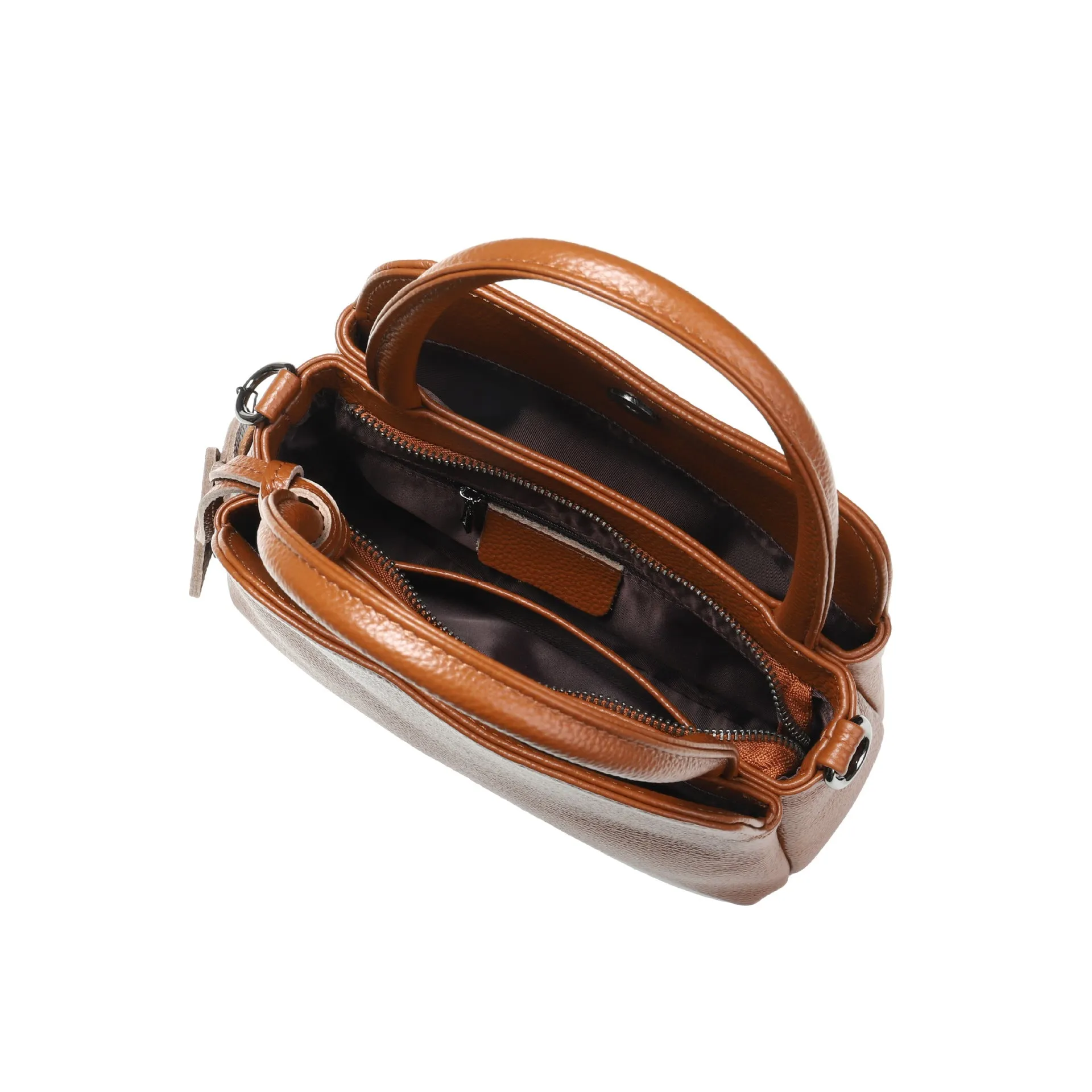 Chic First Layer Cowhide Leather Women Handbag 2 Sizes