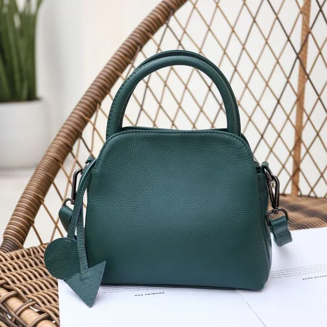 Chic First Layer Cowhide Leather Women Handbag 2 Sizes