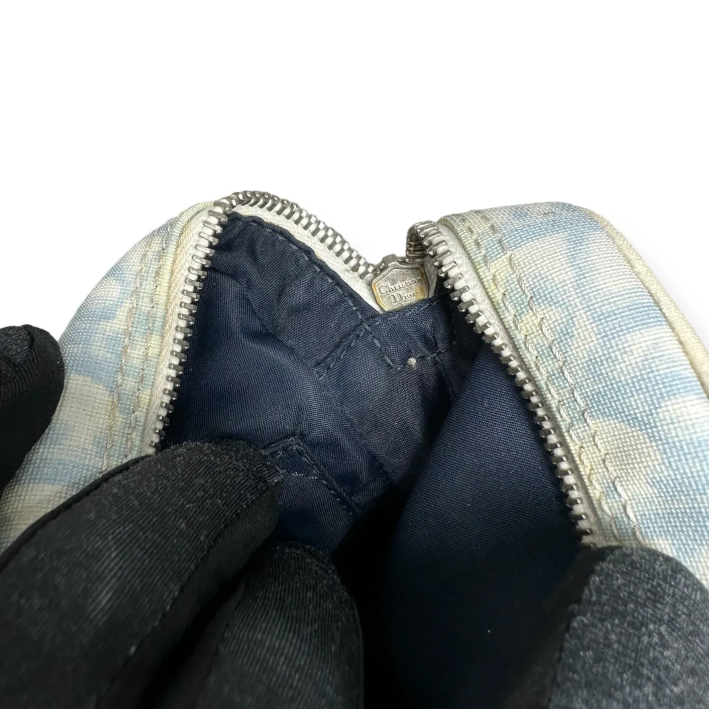 Christian Dior Vintage monogram babyblue Messenger Bag