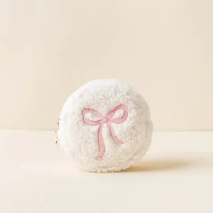 Circle Bow Teddy Pouch