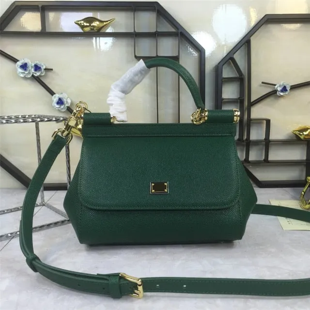 classic designer ladies new leather luxury handbag
