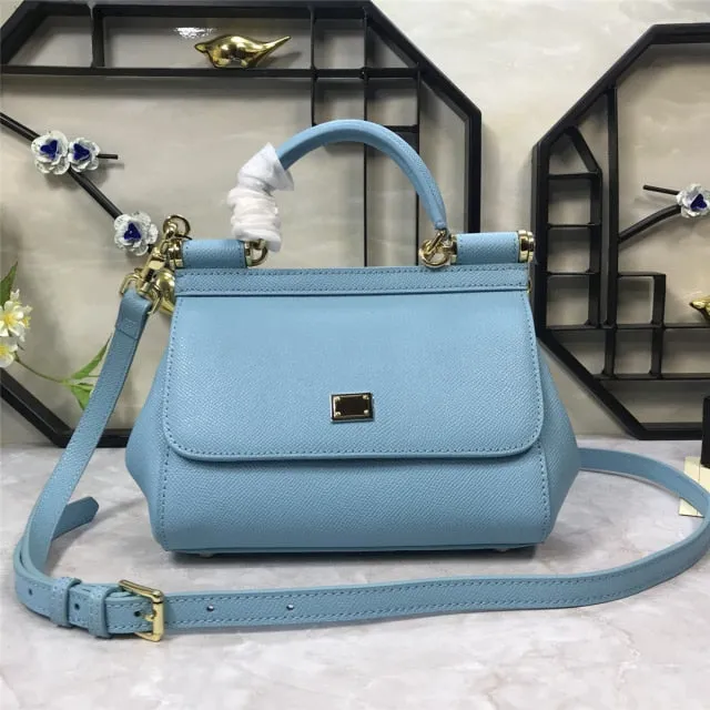 classic designer ladies new leather luxury handbag
