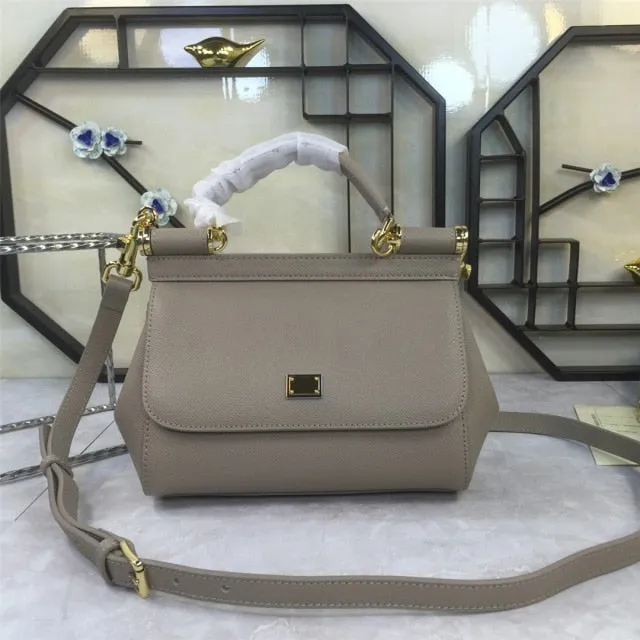 classic designer ladies new leather luxury handbag