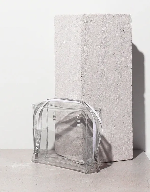 Clear Large Cosmetic Case - Transparent