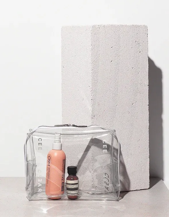 Clear Large Cosmetic Case - Transparent