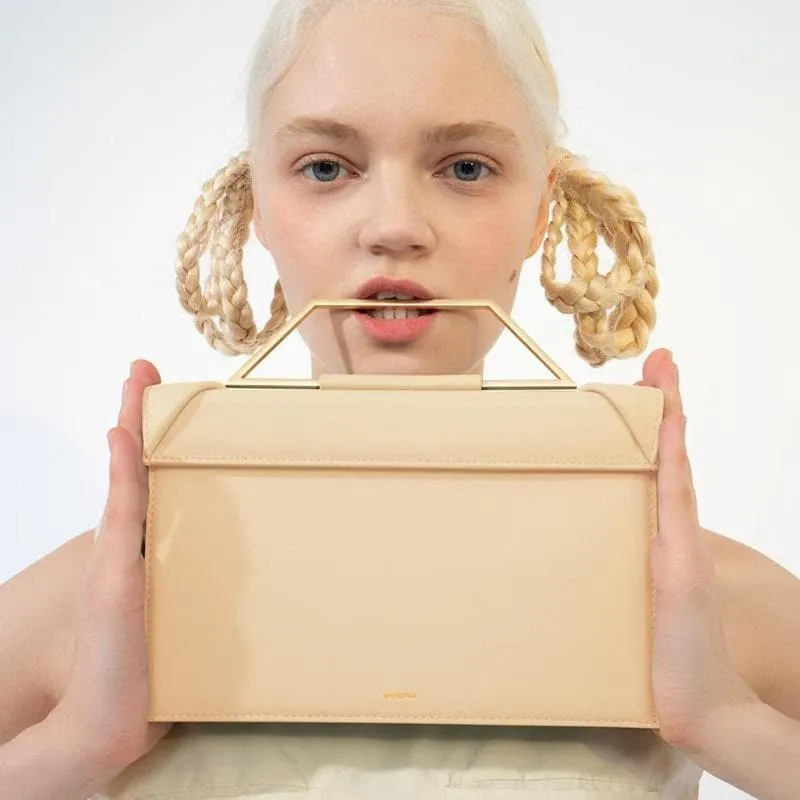 Click Mini Top Handle Bag - Apricot