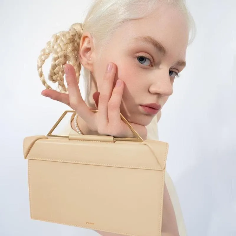 Click Mini Top Handle Bag - Apricot