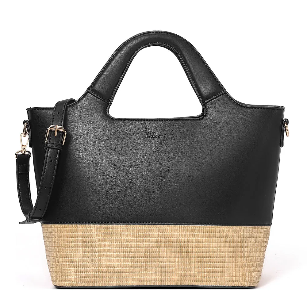 CLUCI Handbags for Women Leather Tote Shoulder Bag Big Capacity Fashion Handbags Wallet Top Handle Satchel Purse