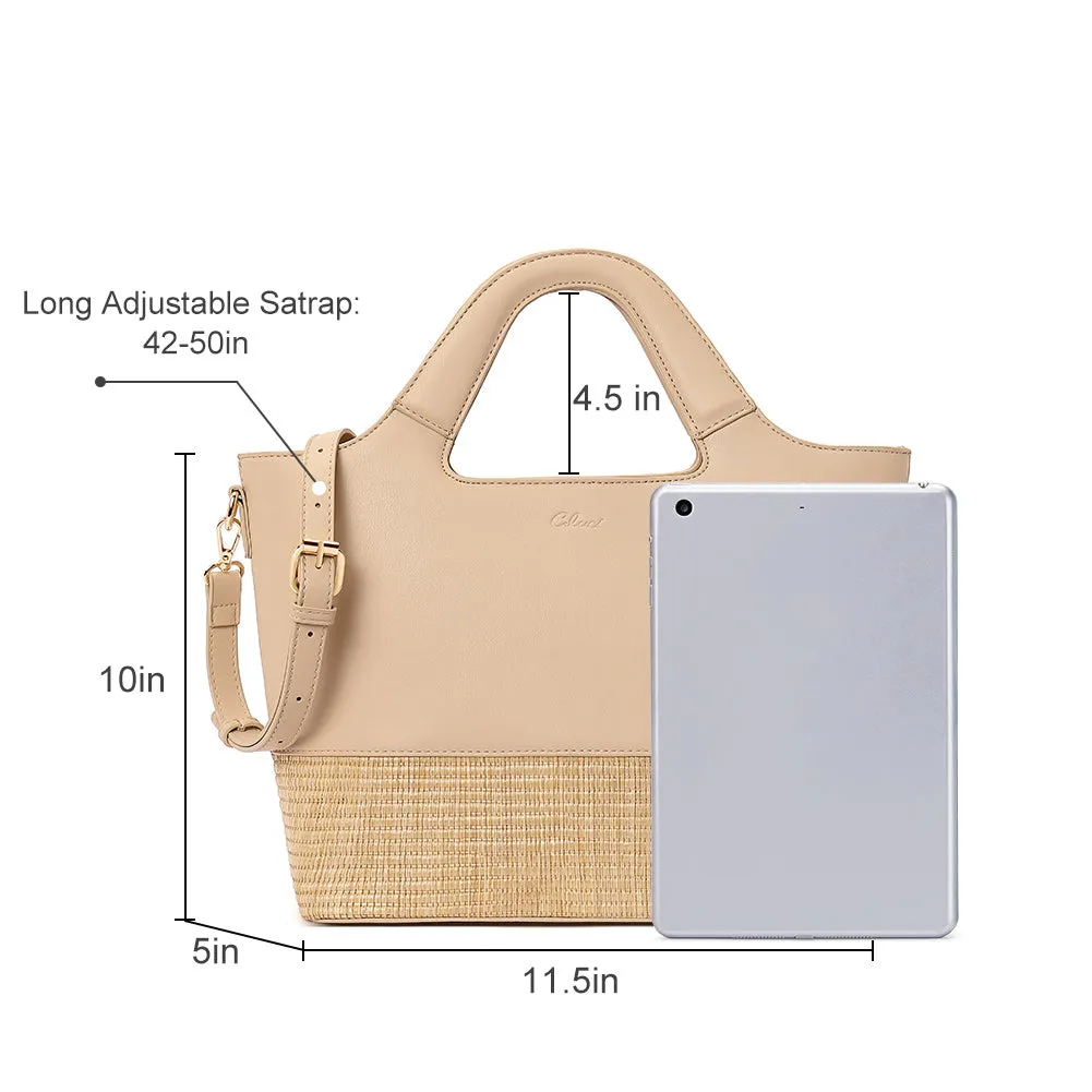 CLUCI Handbags for Women Leather Tote Shoulder Bag Big Capacity Fashion Handbags Wallet Top Handle Satchel Purse