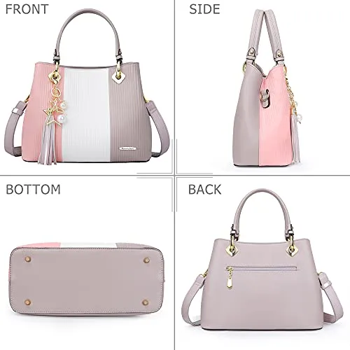 Colorful Handbag with Multiple Pockets