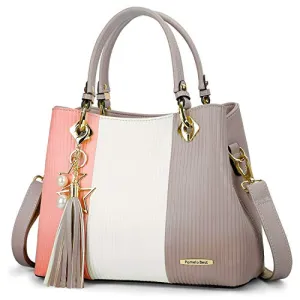 Colorful Handbag with Multiple Pockets