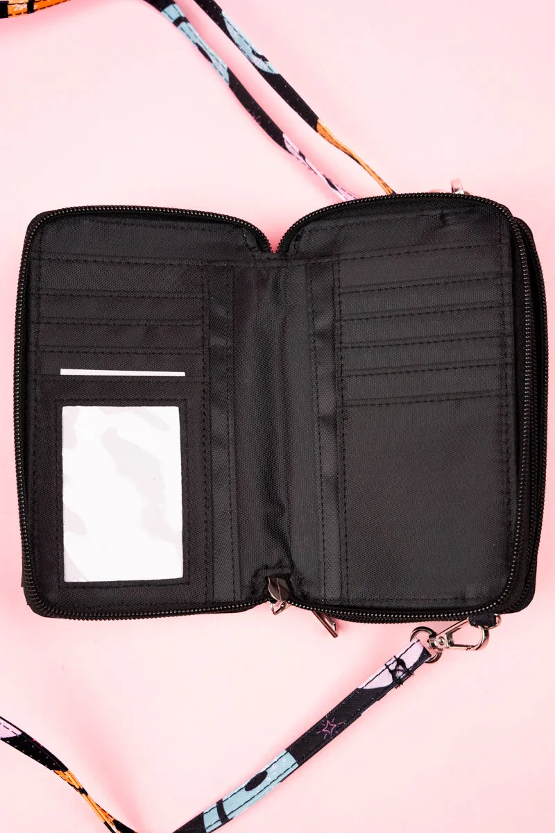 Come On Get Happy Crossbody Organizer Clutch