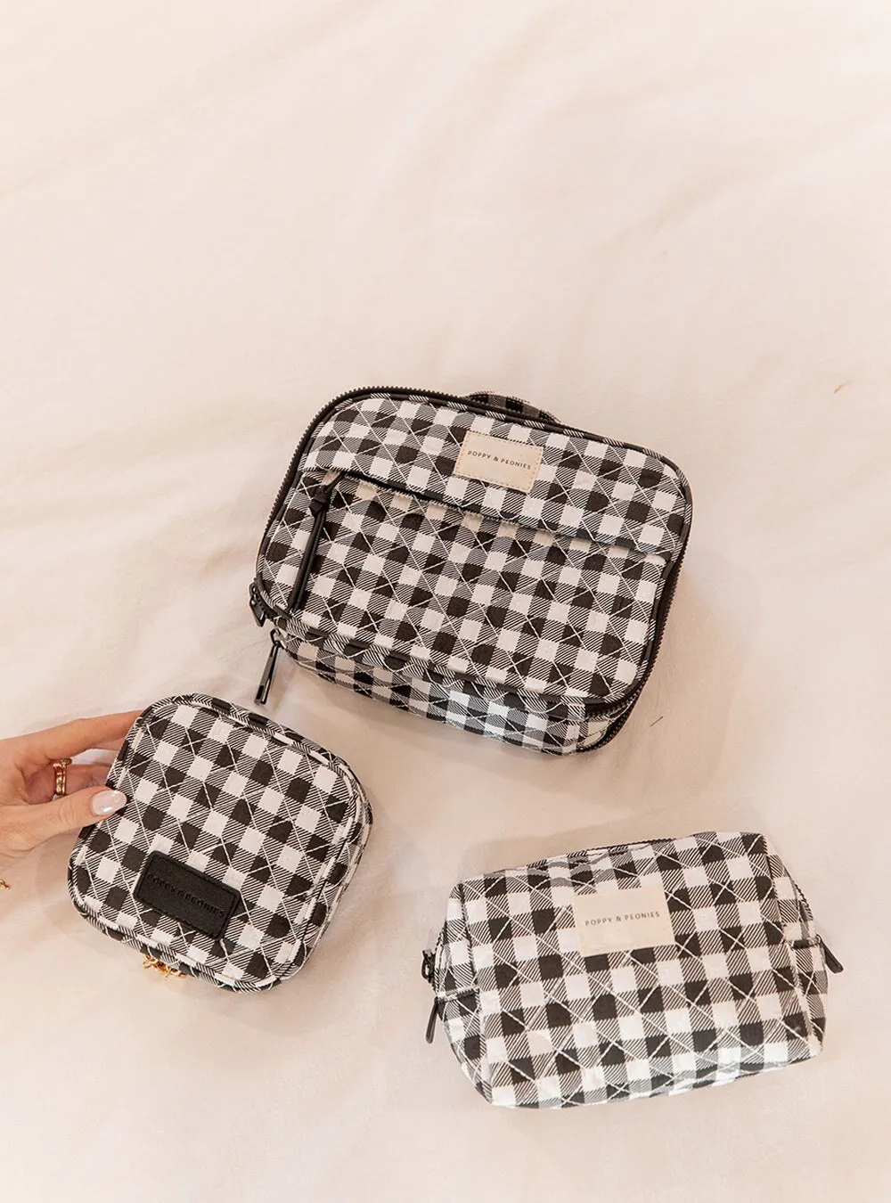 Companion Cosmetic Black Gingham