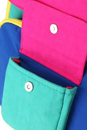 Contrast Nylon Backpack