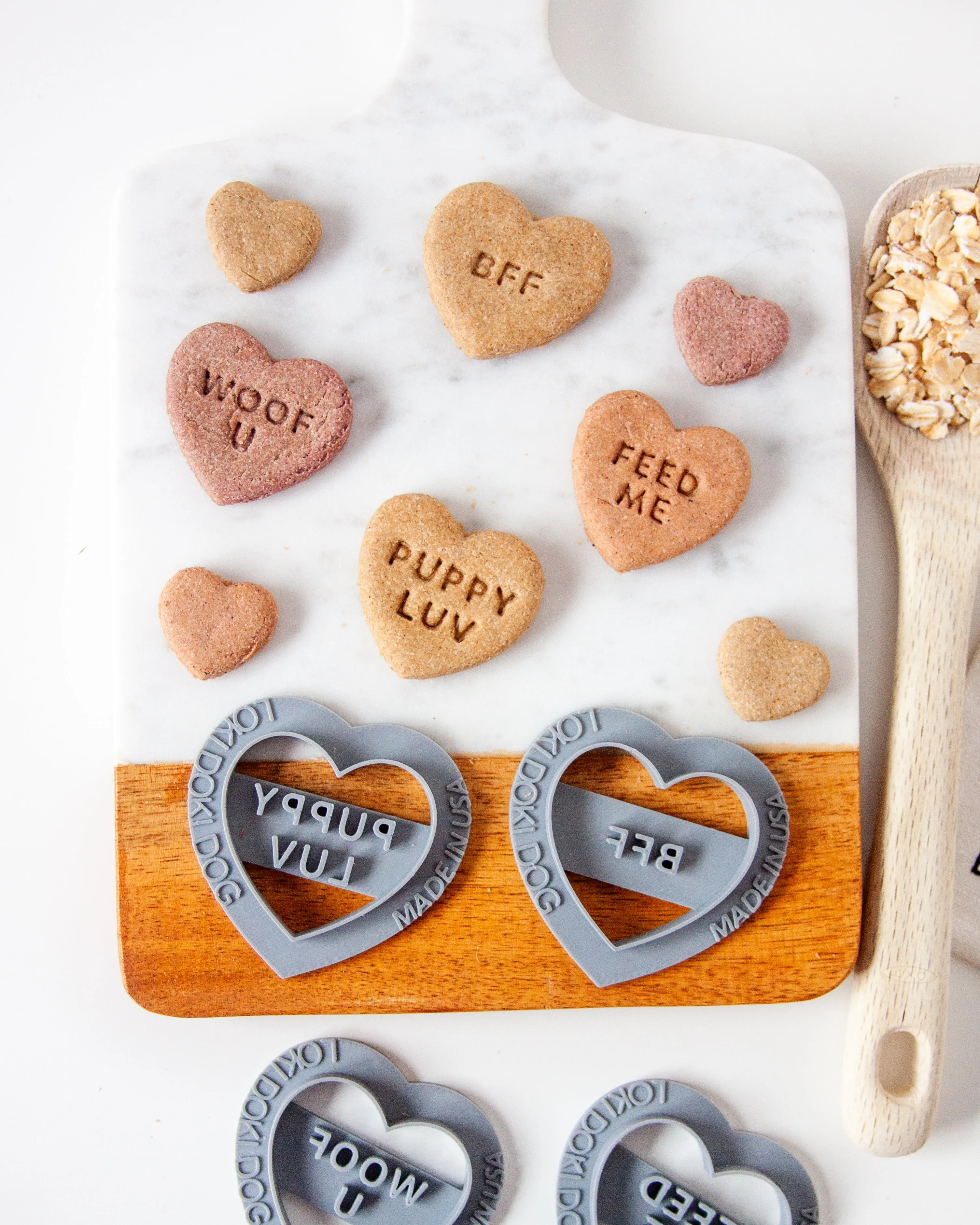 Conversation Heart Shaped Cookie Cutter (CREATE YOUR OWN BUNDLE of 5- PLUS FREE Mini Heart Cookie Cutter)