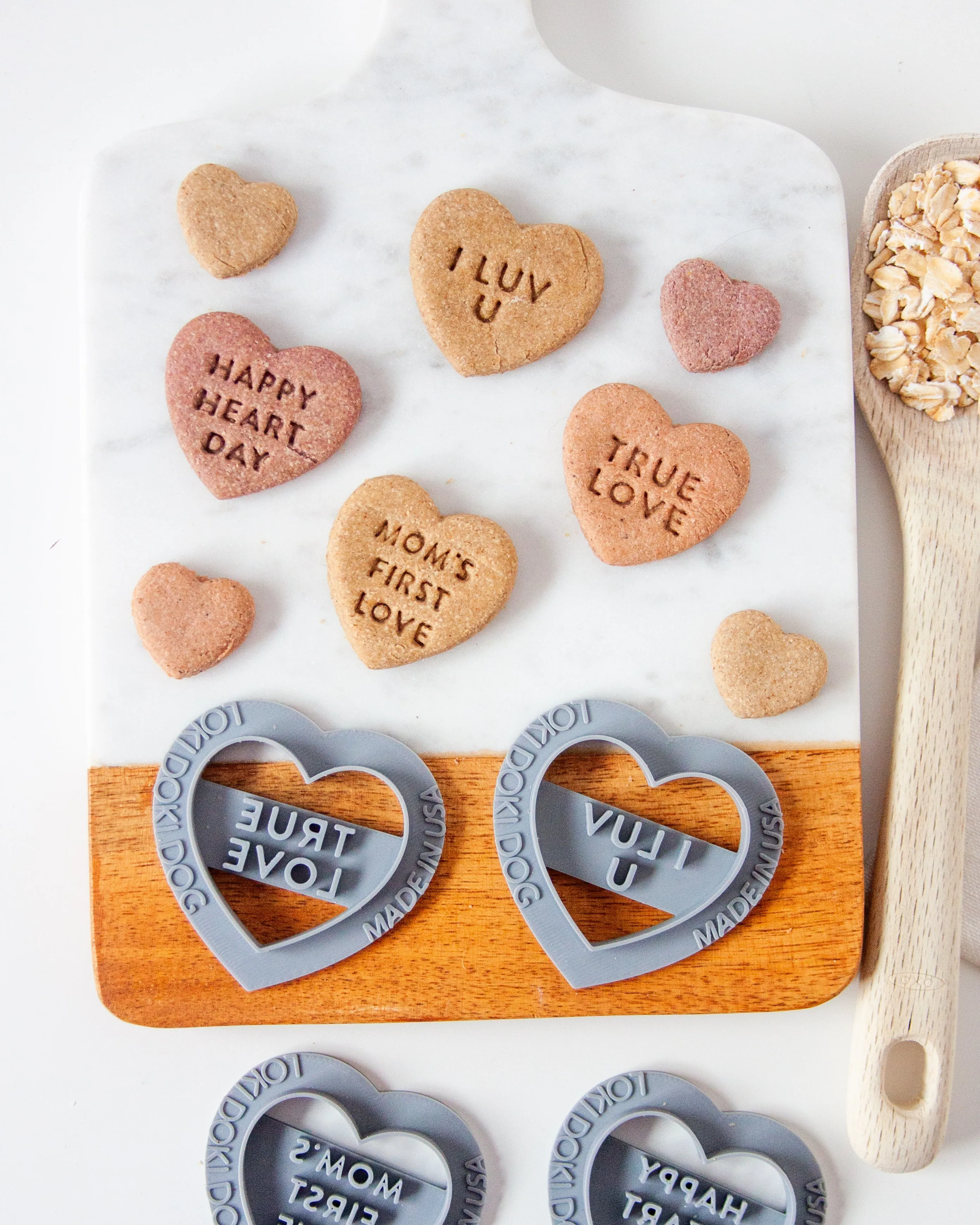 Conversation Heart Shaped Cookie Cutter (CREATE YOUR OWN BUNDLE of 5- PLUS FREE Mini Heart Cookie Cutter)