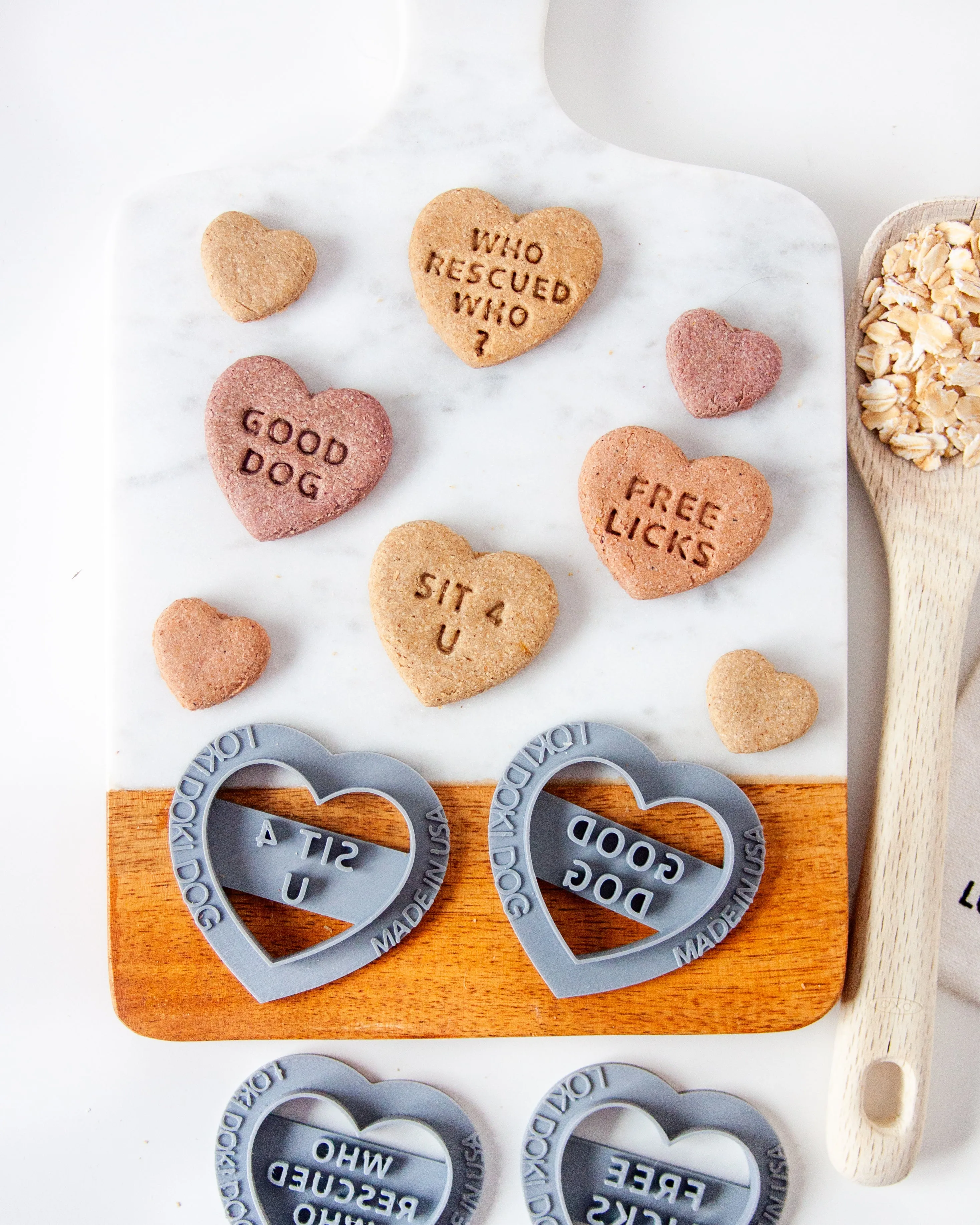 Conversation Heart Shaped Cookie Cutter (CREATE YOUR OWN BUNDLE of 5- PLUS FREE Mini Heart Cookie Cutter)