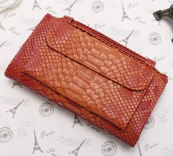 Cowhide Crocodile Leather Cross-body Handbags