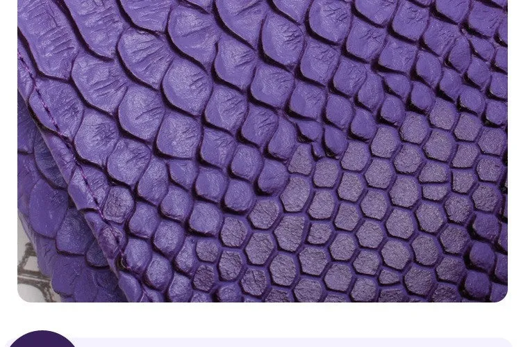 Cowhide Crocodile Leather Cross-body Handbags