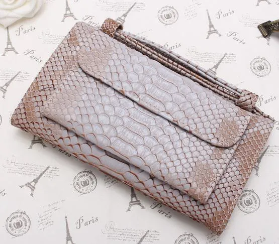 Cowhide Crocodile Leather Cross-body Handbags