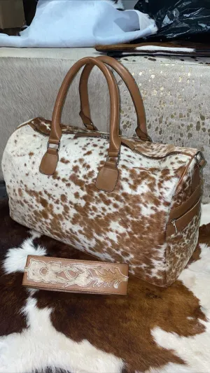 Cowhide Duffel Bag