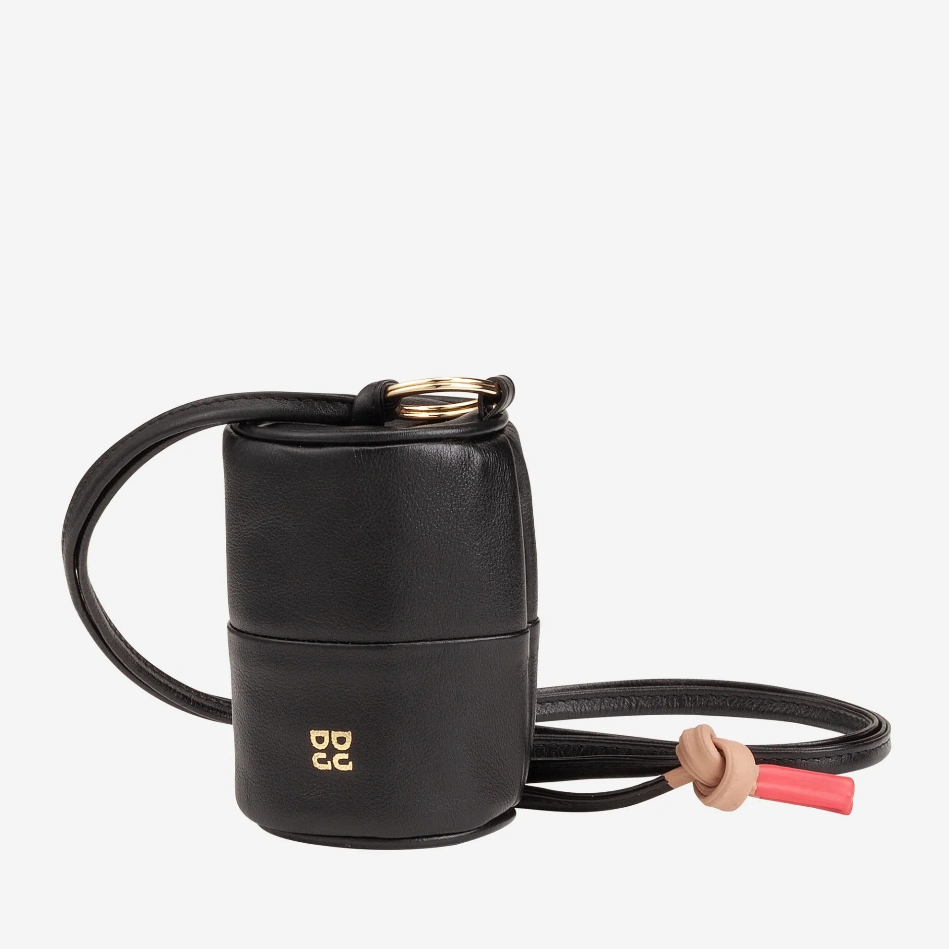 Custodia Porta Auricolari Dudu Bags Tropea in Pelle Nero