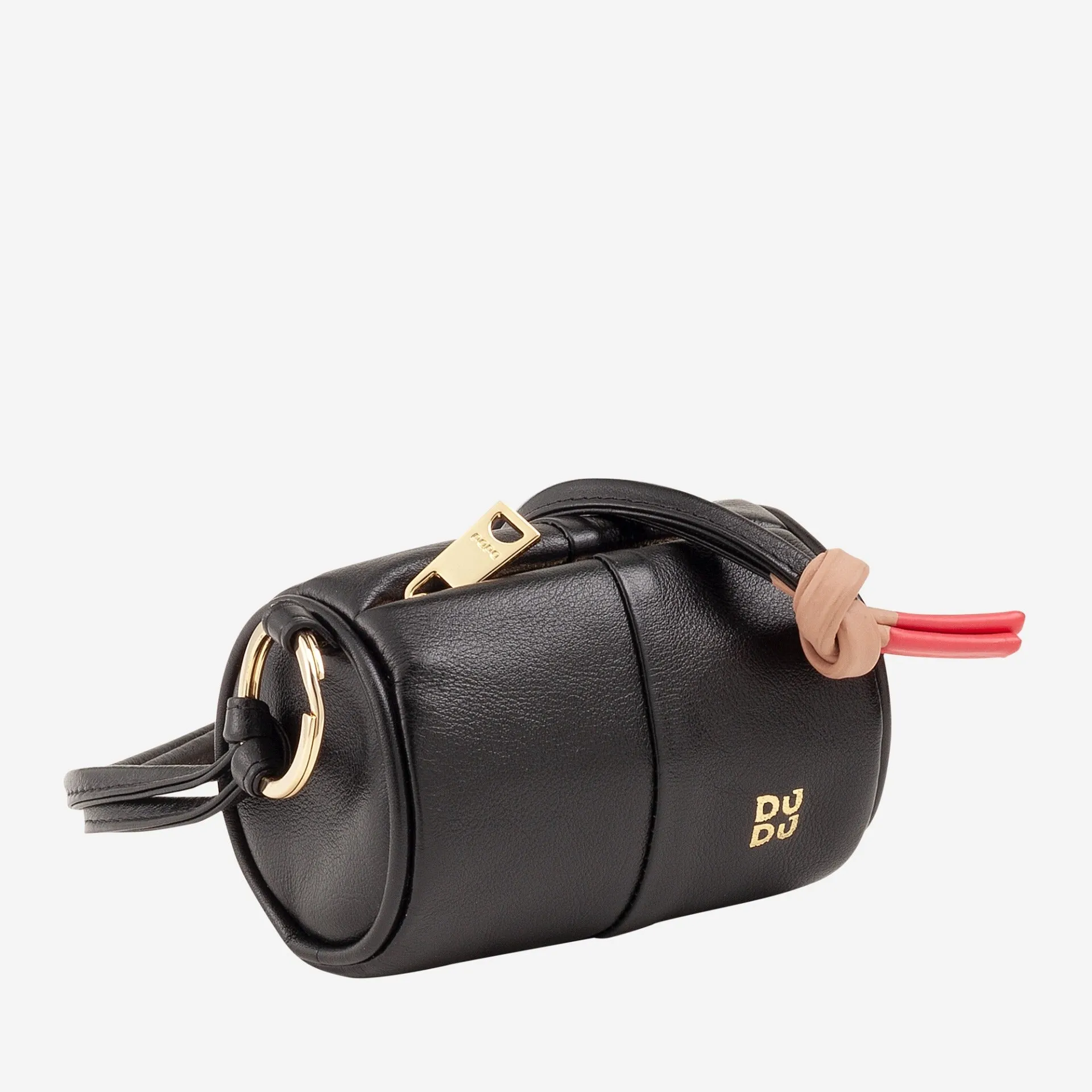 Custodia Porta Auricolari Dudu Bags Tropea in Pelle Nero