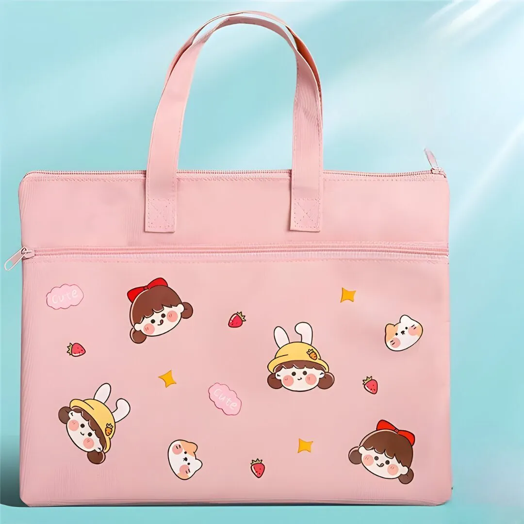 CUTE CARTOON PRINTED MIX DESIGN MULTI-PURPOSE CANVAS HANDBAGS