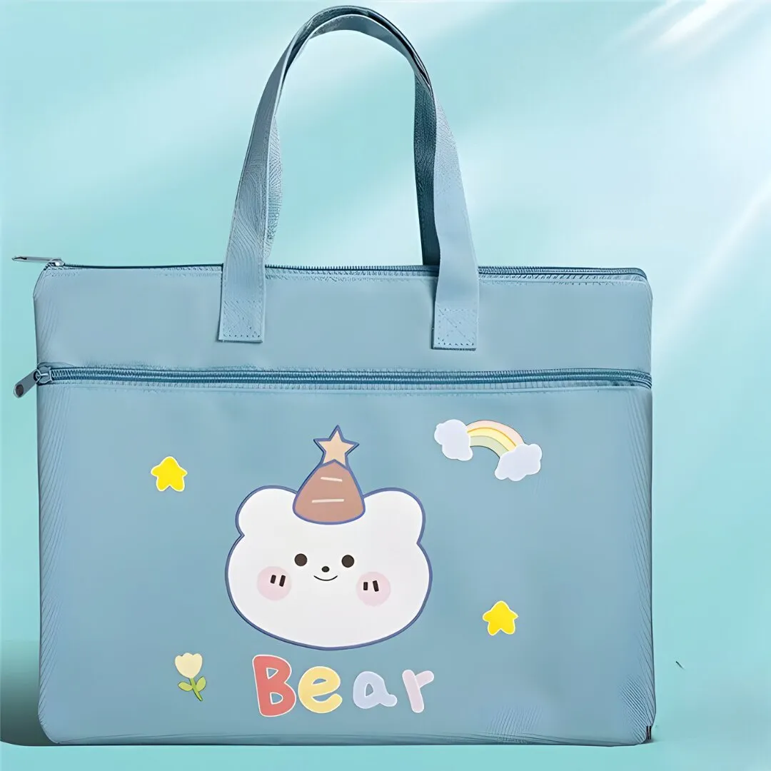 CUTE CARTOON PRINTED MIX DESIGN MULTI-PURPOSE CANVAS HANDBAGS