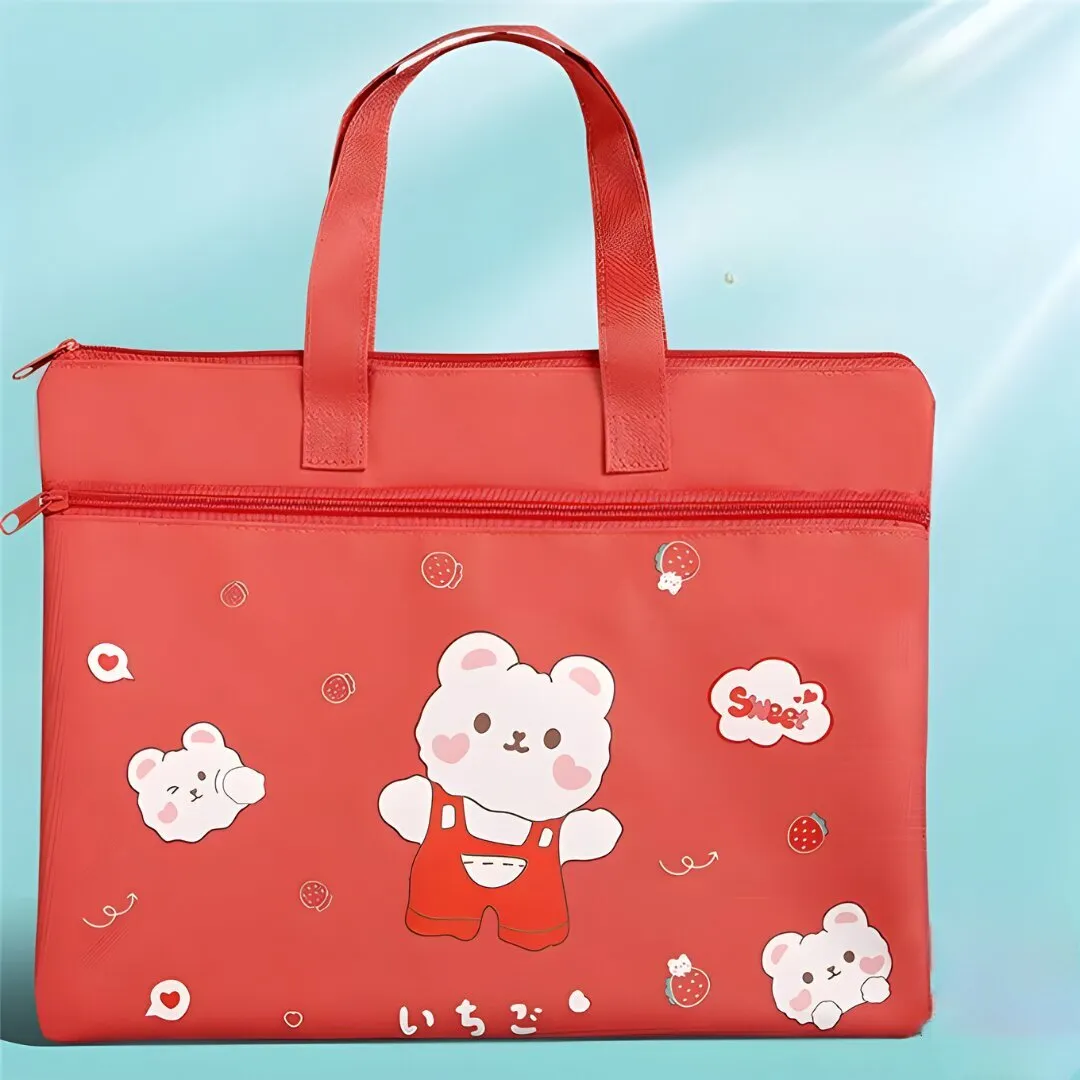 CUTE CARTOON PRINTED MIX DESIGN MULTI-PURPOSE CANVAS HANDBAGS
