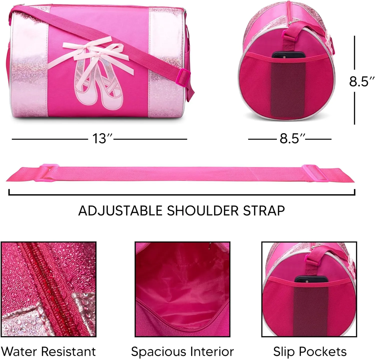 Dance Ballet Slippers Duffel Bag