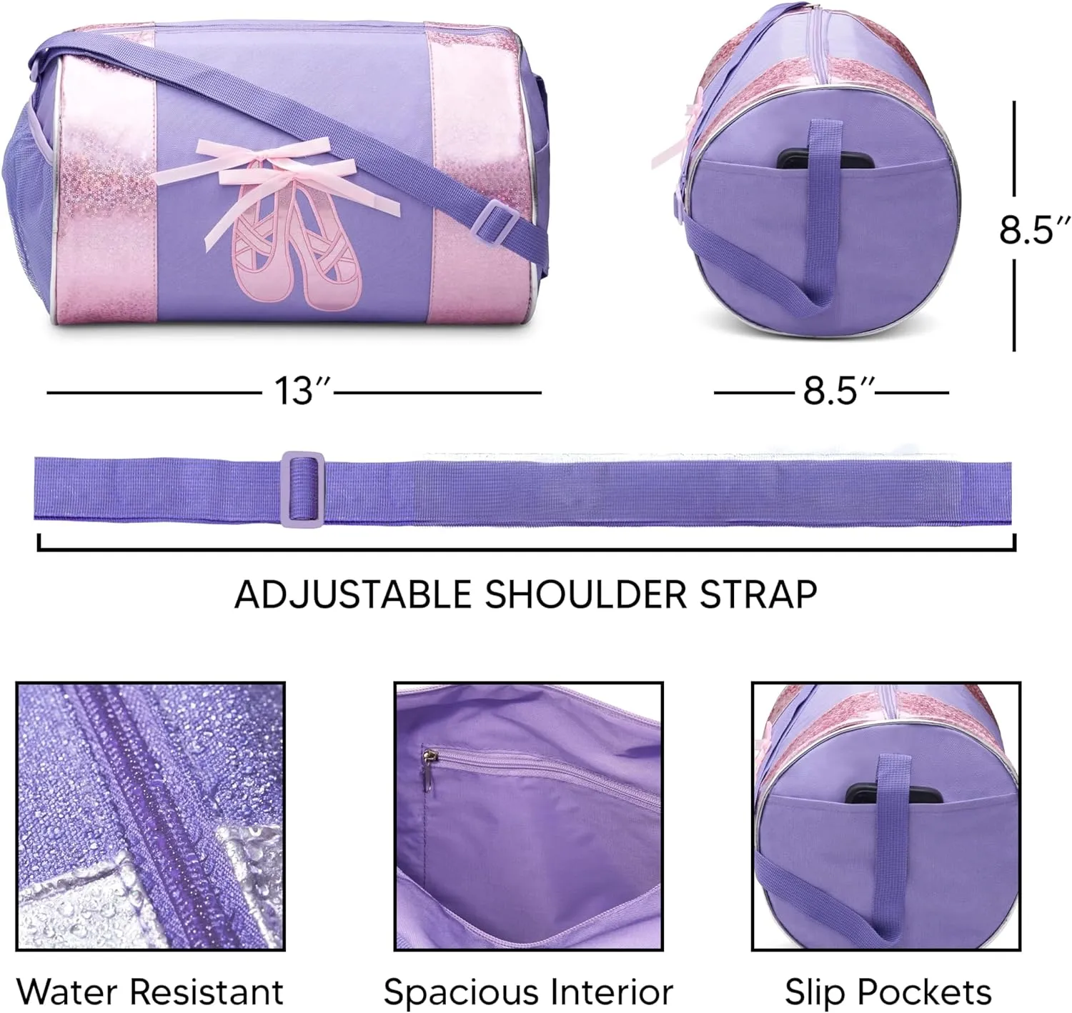 Dance Ballet Slippers Duffel Bag
