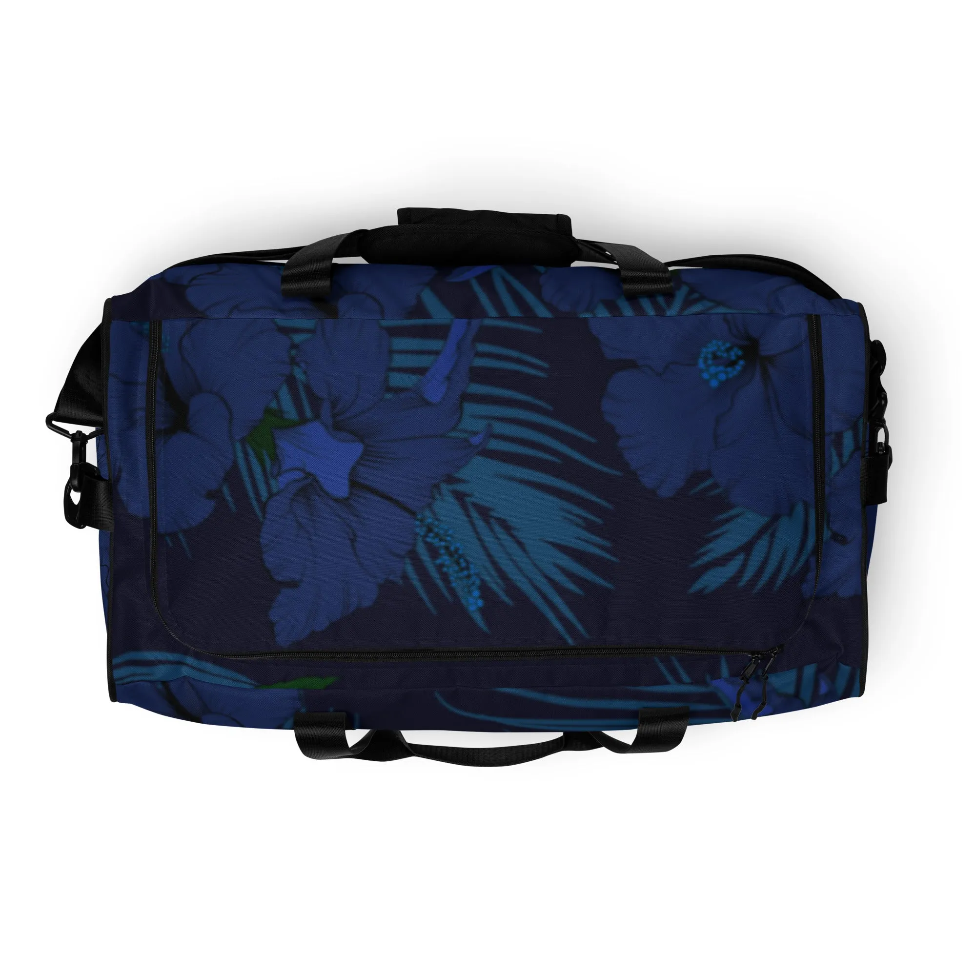 Deep Blue Hibiscus 50L Square Duffel bag