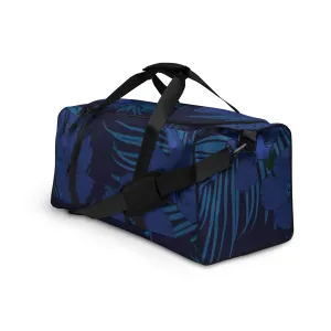 Deep Blue Hibiscus 50L Square Duffel bag