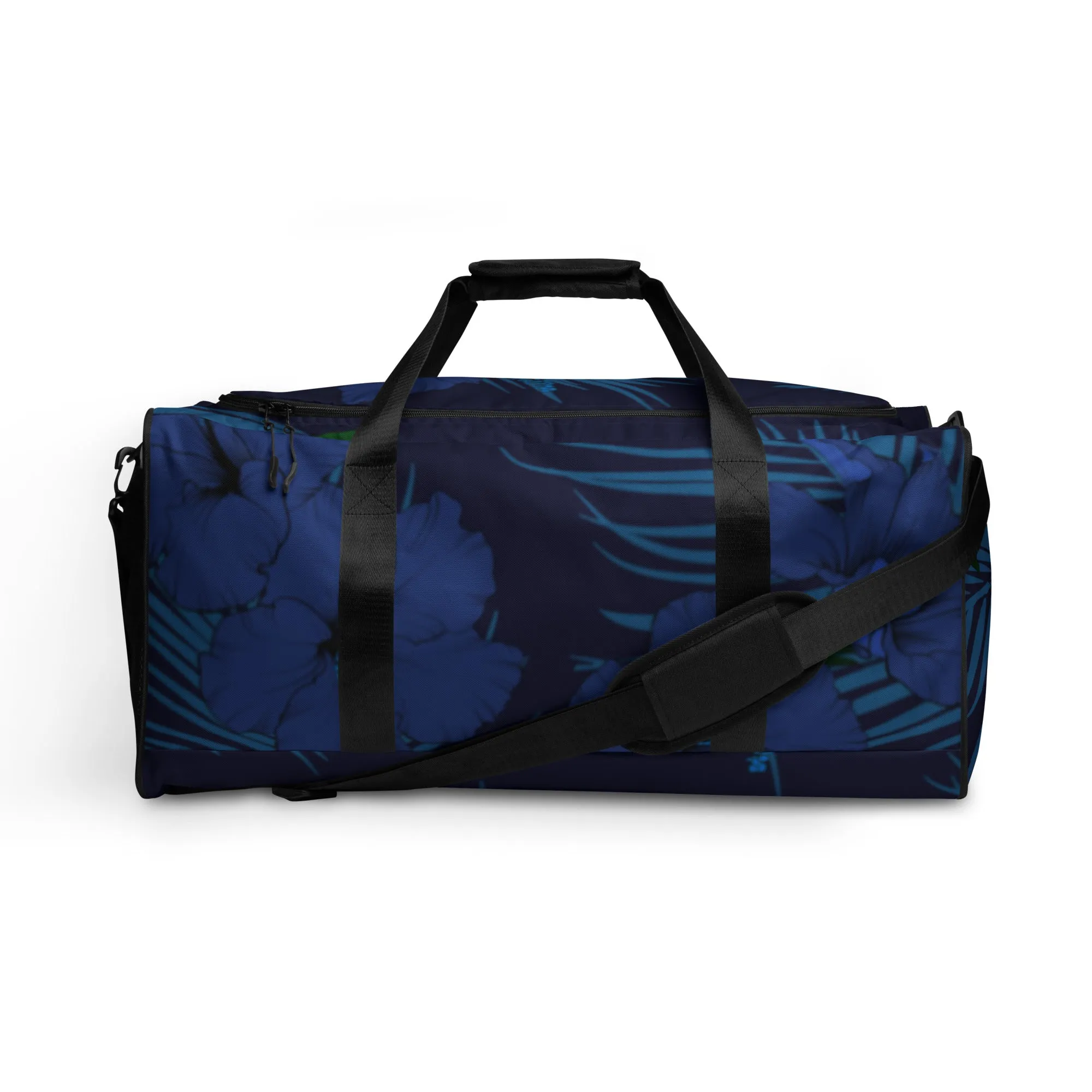 Deep Blue Hibiscus 50L Square Duffel bag